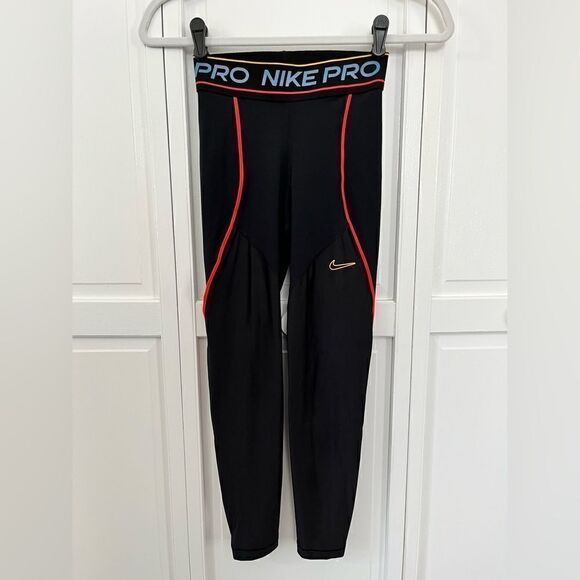 Nike Pro Training Disco 7/8 Leggings Black Compression Size Extra Small - Picture 6 of 13